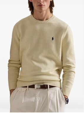 Ralph Lauren Men's Beige Crewneck Sweater